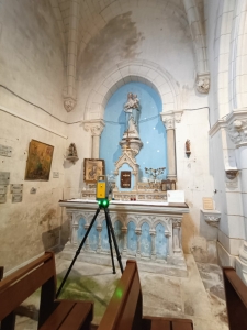 Relevé d'une église aux Deux Sèvres