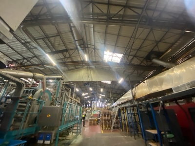 Relevé dans une usine de la structure