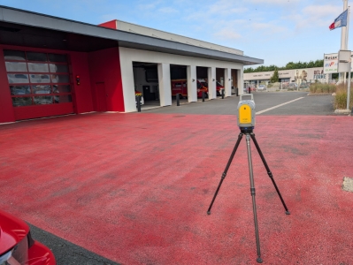 Relevés caserne pompiers en site occupé