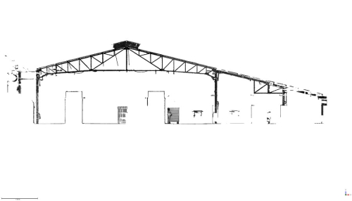 Relevé dans une usine de la structure
