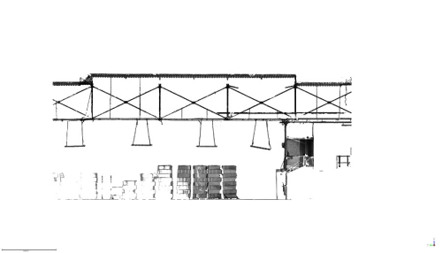 Relevé dans une usine de la structure