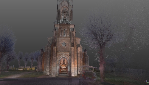 Relevé d'une église aux Deux Sèvres