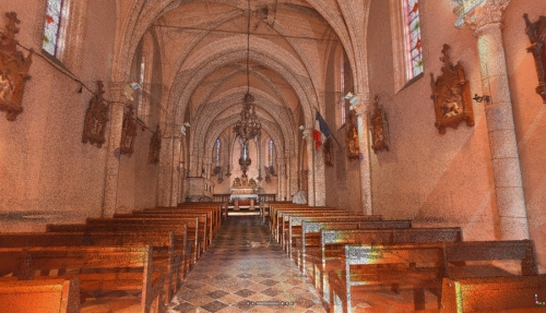 Relevé d'une église aux Deux Sèvres