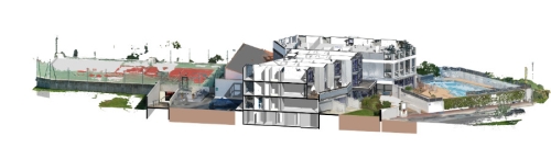 Relevé bâtiment pour un projet d'immeuble d'habitation classé en centre ville de La Rochelle