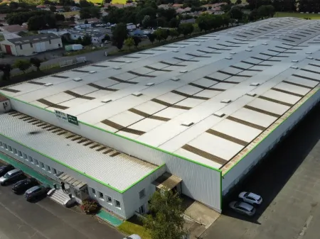 Relevé de structure d’un hangar de stockage de 15 000m²