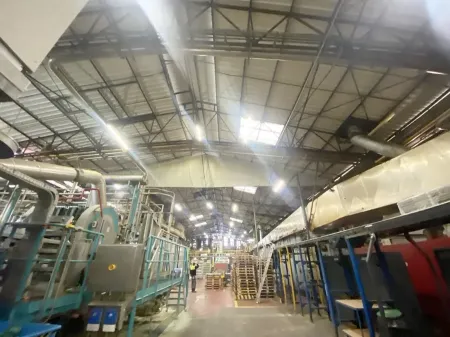 Relevé dans une usine de la structure