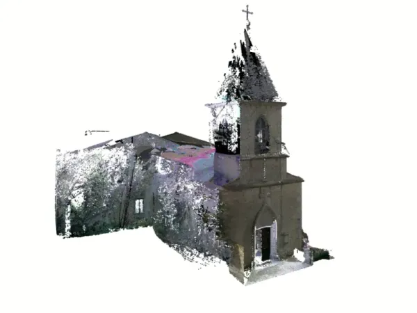 Eglise Notre-Dame à Vallans - Maquette seule