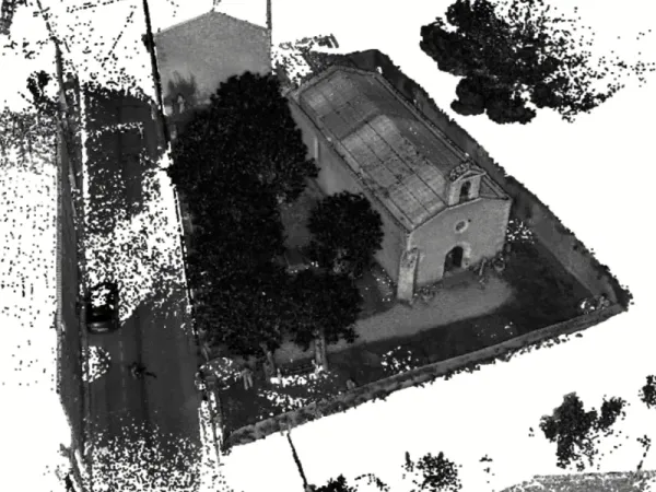 Nuage de points Eglise Loire les marais